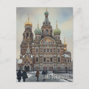 Russia Saint Petersburg Travel Postcard