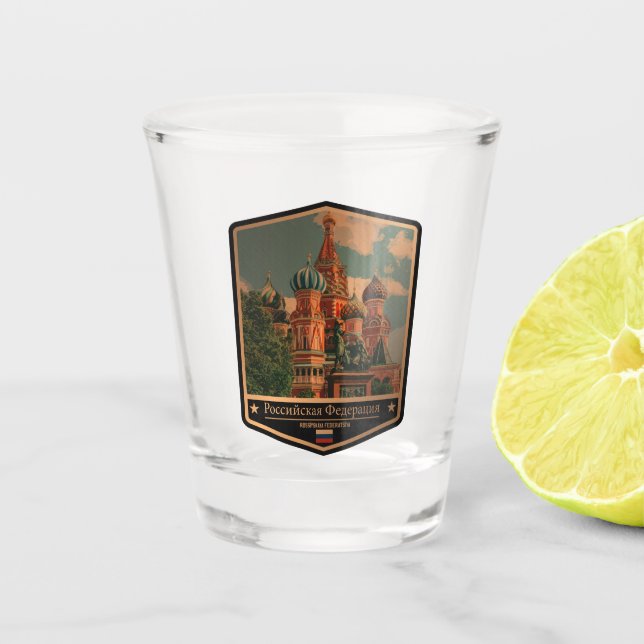 Russia Shot Glass (Front)
