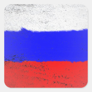 Russia Square Sticker