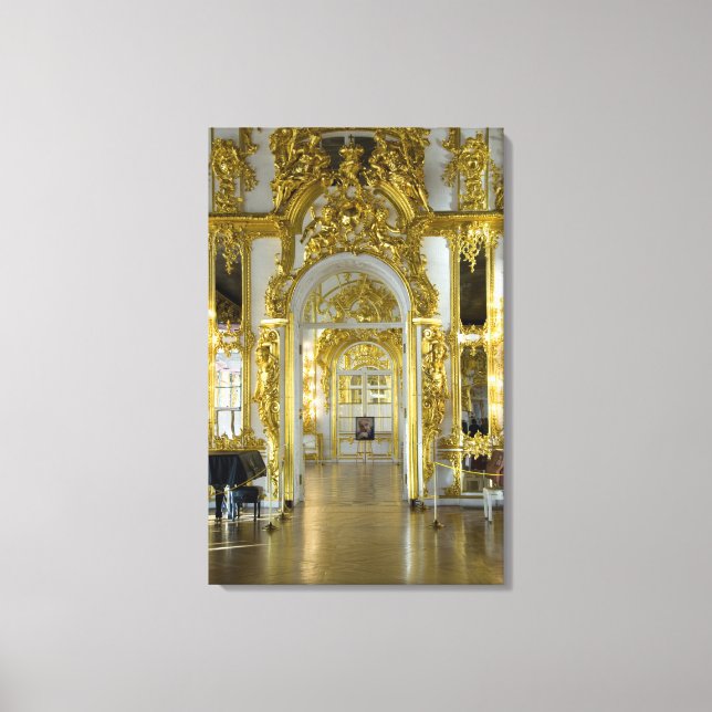 Russia, St. Petersburg, Catherine's Palace (aka 12 Canvas Print (Front)