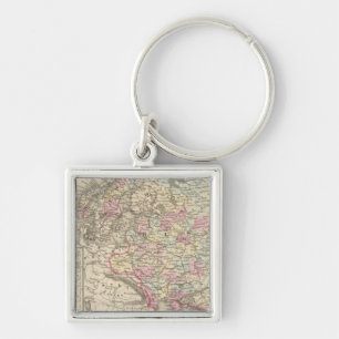 Russia, Sweden, Norway 2 Keychain