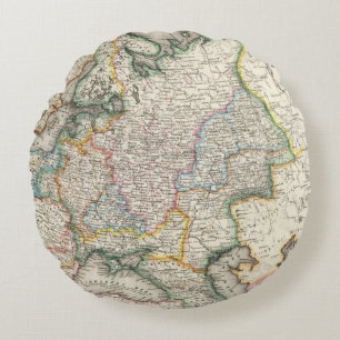 Russia, Ukraine Round Pillow