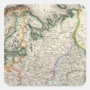 Russia, Ukraine Square Sticker