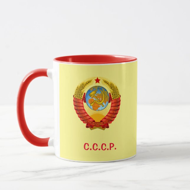 Russia USSR Coat Arms Mug (Left)