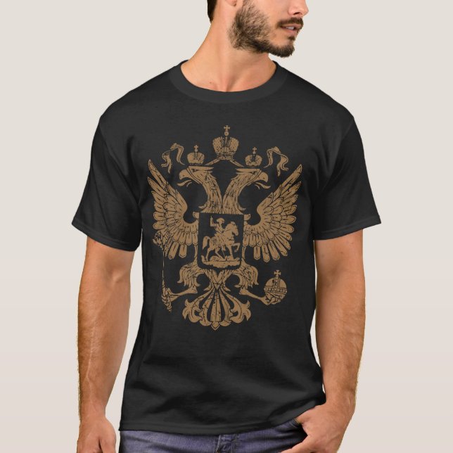Russia Vintage Coat of Arms T-Shirt (Front)
