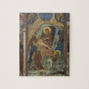 Russia, Yaroslavl, fresco in Cathedral of St. 2 Jigsaw Puzzle