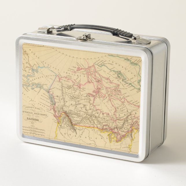 Russian America, New Britain and Canada Metal Lunch Box (Front)