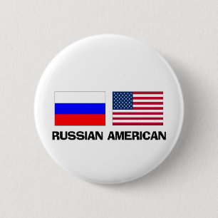 Russian American 2 Inch Round Button
