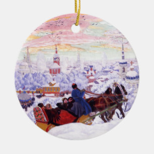 Russian Art Custom Christmas Gift Ornaments
