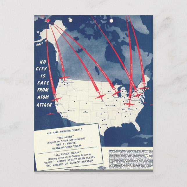 Russian Atomic Threat Postcard (Front)