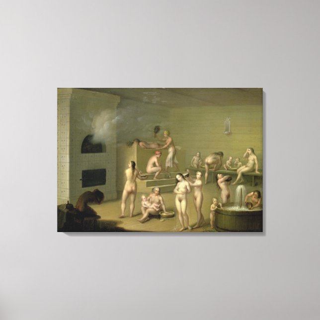 Russian Bath, 1825 Canvas Print (Front)