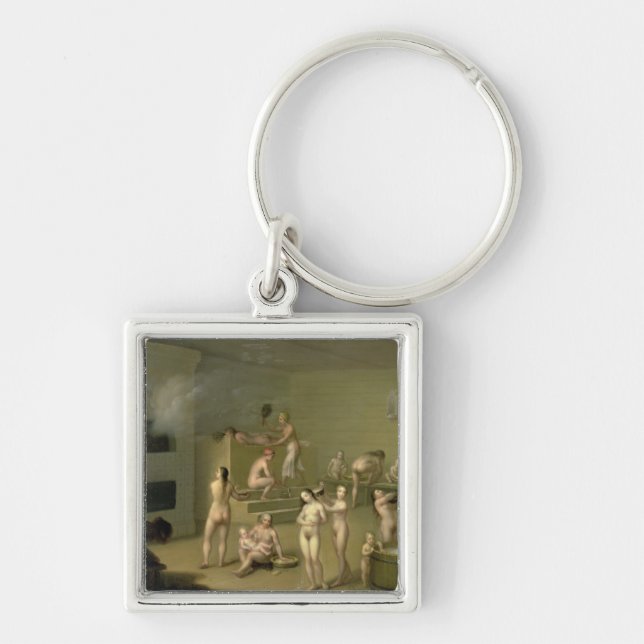Russian Bath, 1825 Keychain (Front)