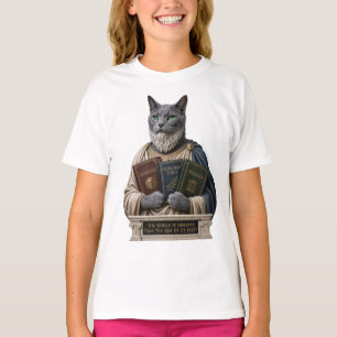 Russian Blue Aristotle Cat T-Shirt