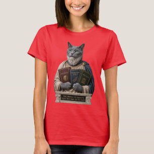Russian Blue Aristotle Cat T-Shirt