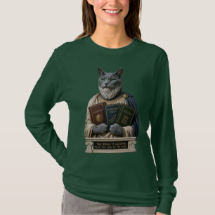Russian Blue Aristotle Cat T-Shirt