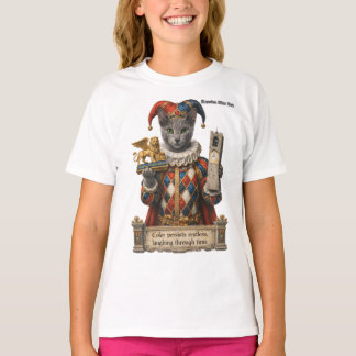 Russian Blue Arlequin Cat T-Shirt
