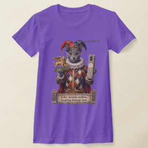 Russian Blue Arlequin Cat T-Shirt
