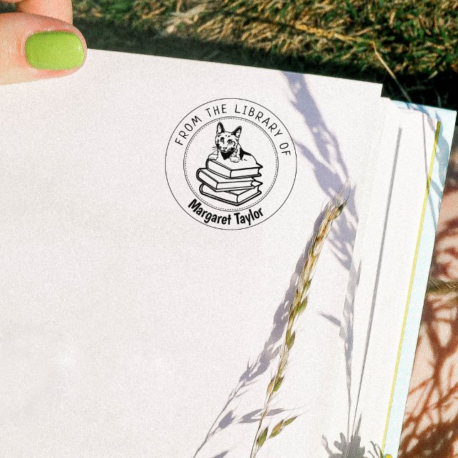 Russian Blue Cat, Book From the Library Of  Rubber Stamp (Creator Uploaded)