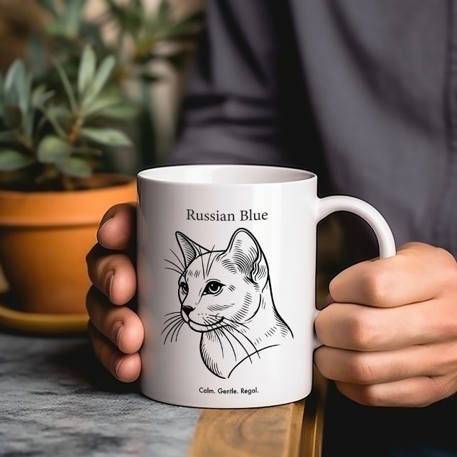 Russian Blue Cat Breed Magic Mug (Creator Uploaded)