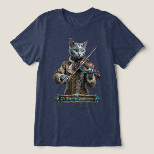 Russian Blue Cat Of The Timeless Serenissima Tri-Blend Shirt