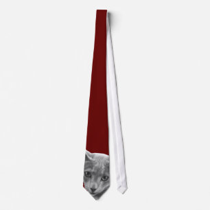 Russian Blue Cat Tie
