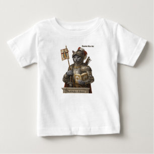 Russian Blue Conquistador Cat – Honour & Legacy Baby T-Shirt