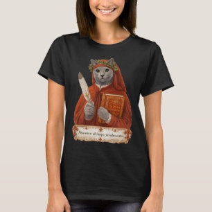 Russian Blue Dante Alighieri Cat T-Shirt