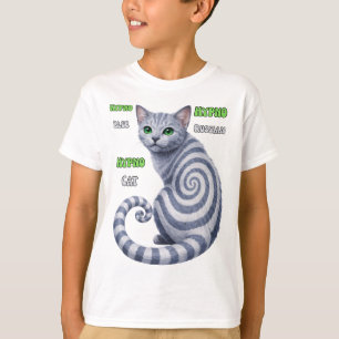 Russian Blue Hypno Cat T-Shirt