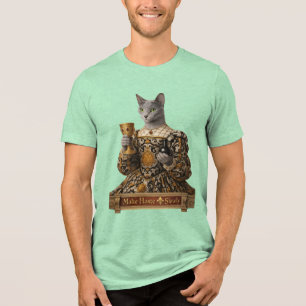 Russian Blue Lucrezia de Médici Cat Tri-Blend Shirt