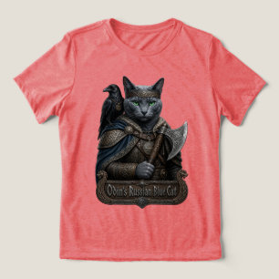 Russian Blue Noble Odin’s Cat Tri-Blend Shirt