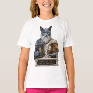 Russian Blue Plato Cat T-Shirt