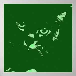 Russian Blue Pop Art Poster