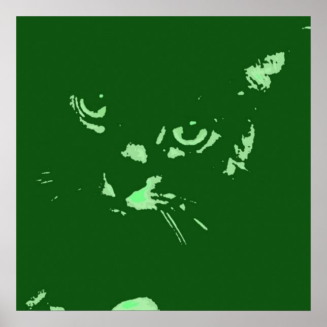 Russian Blue Pop Art Poster (Front)