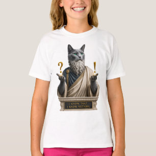 Russian Blue Socrates Cat T-Shirt