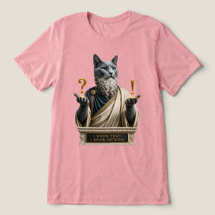 Russian Blue Socrates Cat Tri-Blend Shirt