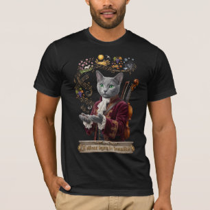 Russian Blue Vivaldi Cat: A Vibrant Legacy T-Shirt