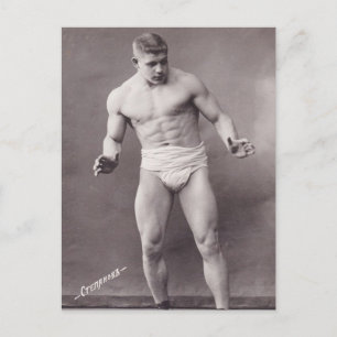 Russian Bodybuilder Postcard