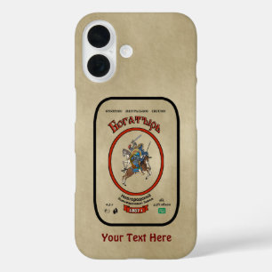 Russian Bogatyr Beer iPhone 16 Case