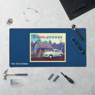 Russian Car And Dacha Desk Mat