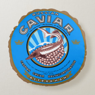 RUSSIAN CAVIAR ROUND PILLOW