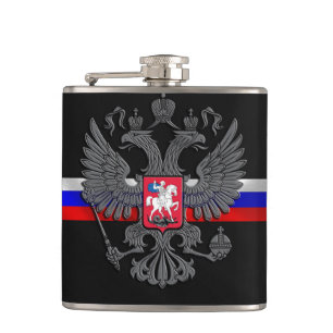 Russian Coat of arms Hip Flask