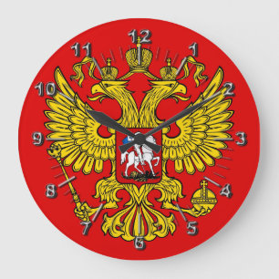 Russian Coat of arms Large Clock