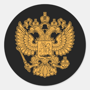 Russian Coat of Arms of The Russian Federation Classic Round Sticker