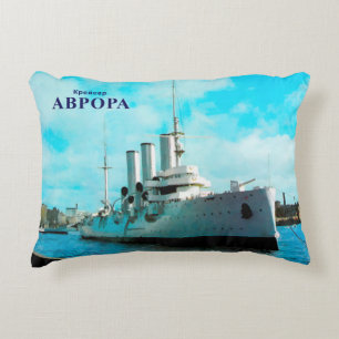 Russian Cruiser Aurora Accent Pillow