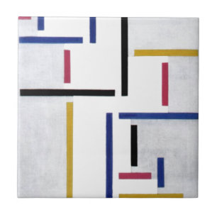 Russian Dance by Theo van Doesburg Tile