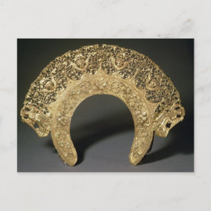 Russian diadem with filigree work postcard