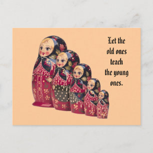 Russian Doll Postcard