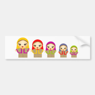 Russian Dolls Bumper Sticker