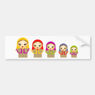 Russian Dolls Bumper Sticker