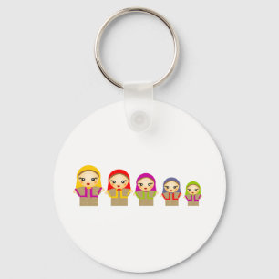 Russian Dolls Keychain